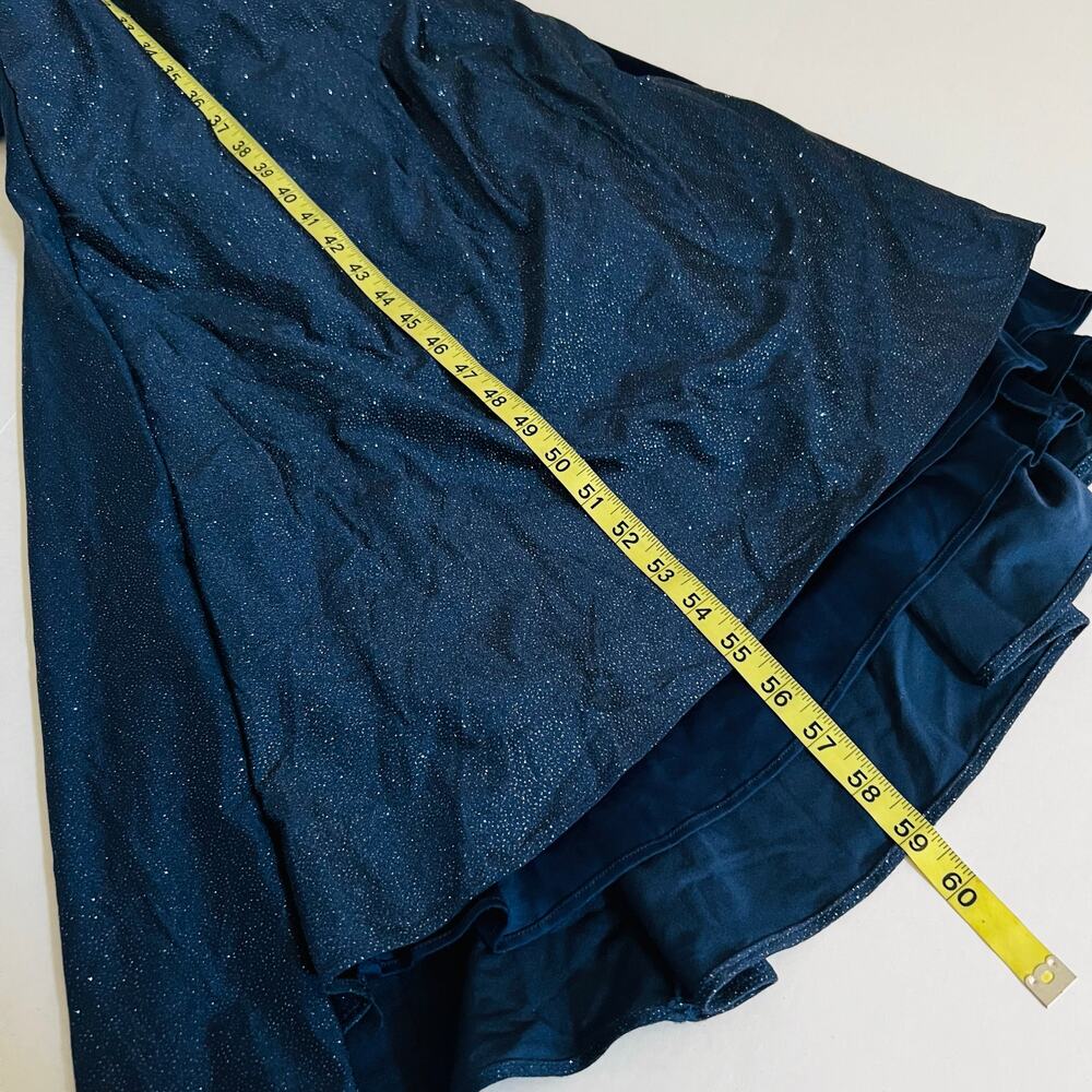 Eureka Glittery Side Split Draped Off Shoulder Ma… - image 7